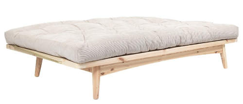 Po rozložení pohovky získáte dřevěnou futonovou postel